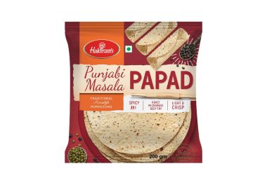 Haldirams Punjabi Masala Papad, 200Gm, Pack Of 10